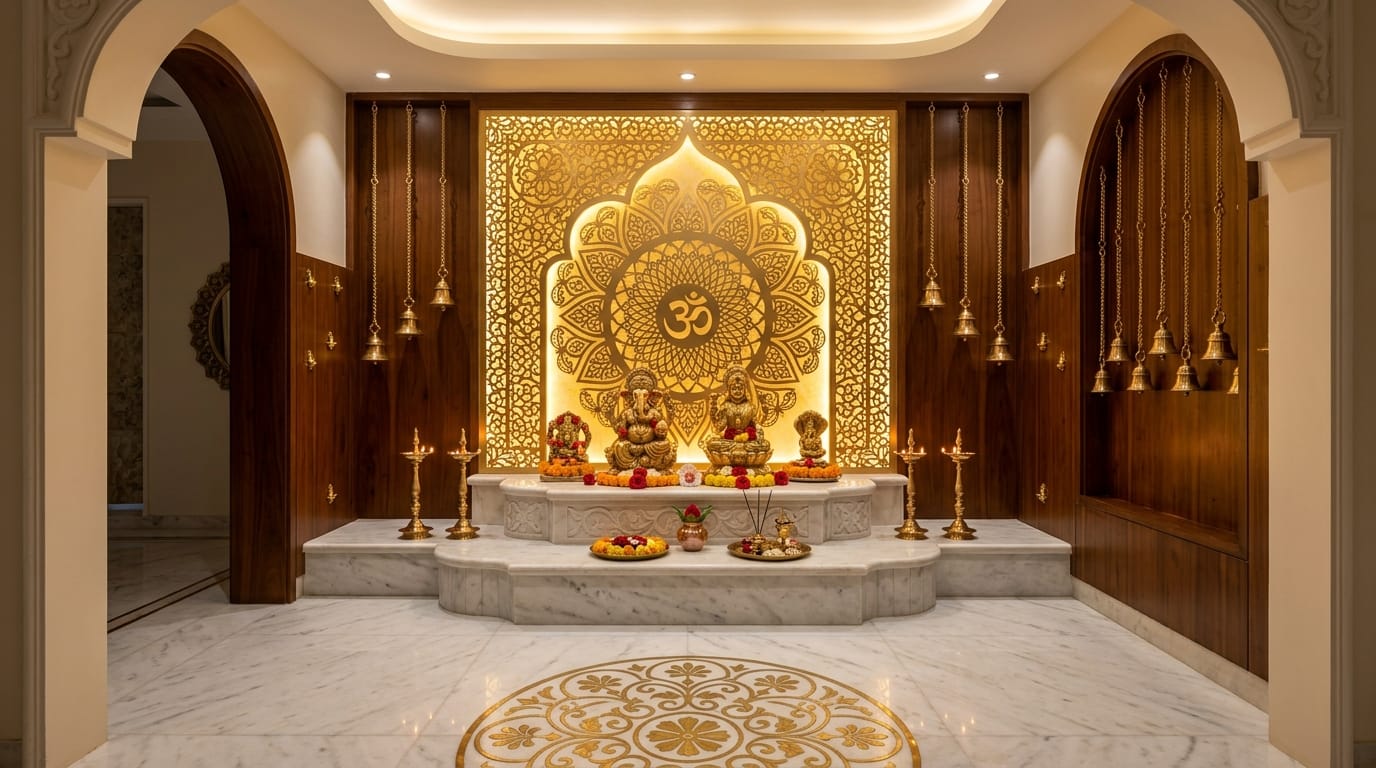 Sacred Pooja Mandir Architecture Nagercoil